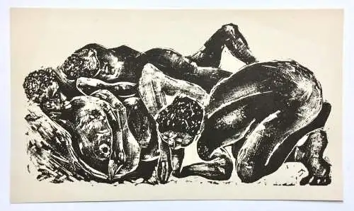 Karl-Heinz Hansen Bahia (1915-1978) Holzschnitt, figürliche Komposition, um 1960