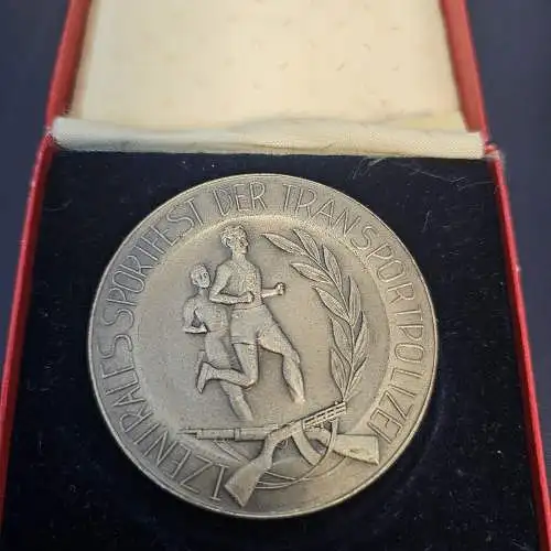 Medaille 1 Zentrales Sportfest der Transportpolizei 1956