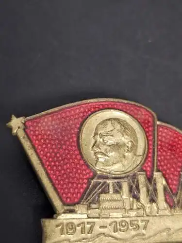 Abzeichen Lenin Kampf über dem Schiff Aurora 