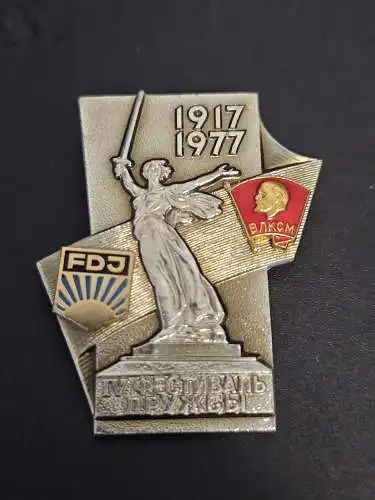 Seltenes FDJ Abzeichen Festival der Freundschaft 1977
