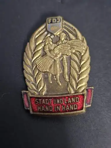 Abzeichen FDJ Stadt und Land 