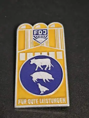 FDJ Abzeichen für gute Leistungen in der Tierproduktion 