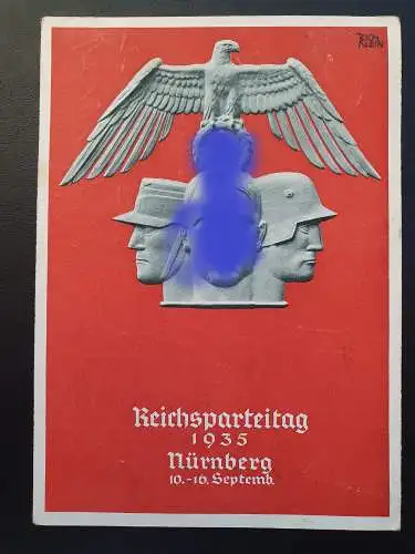 [Feldpostkarte] Reichsparteitag der NSDAP Nürnberg 1935 mit SoSt. 