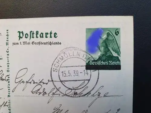[Propagandapostkarte] Reichsparteitag der NSDAP Nürnberg 1935 mit Stempel Schmölln 1939. 