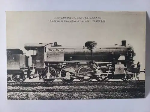 Postcard Les Locomotives Italiennes