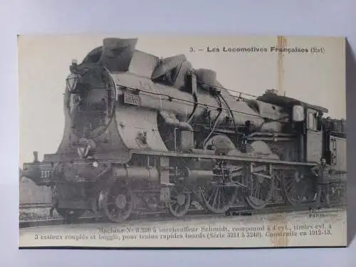 Postcard Les Locomotives Francaises (Est) Machine N° 3.230