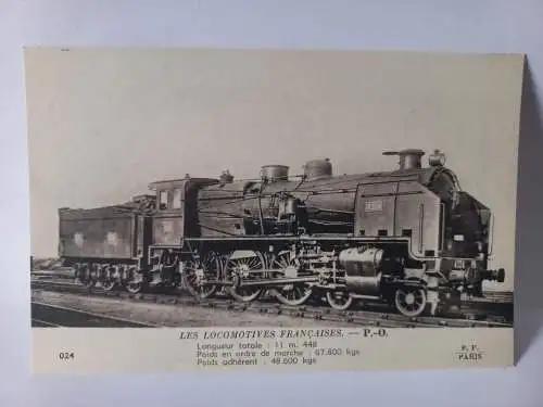 Postcard Les Locomotives Francaises P.-O. 4324