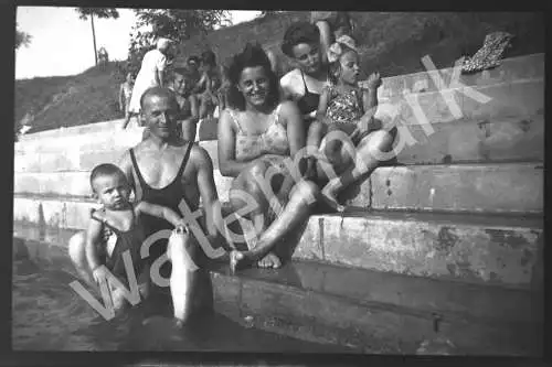 Orig Negativ Foto Bademode damals c1950