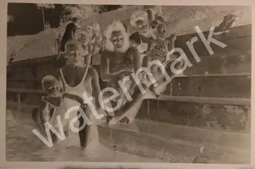 Orig Negativ Foto Bademode damals c1950