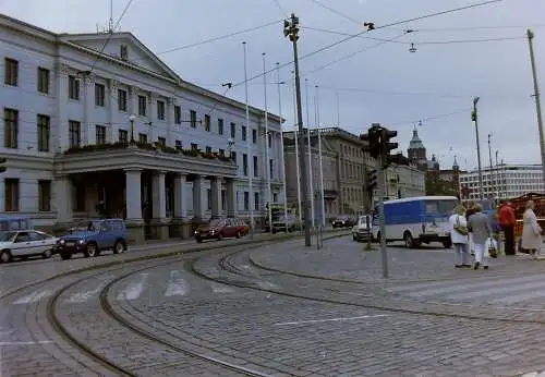 Vintage Negativ Foto Helsinki Strassenszene Finnland '90s