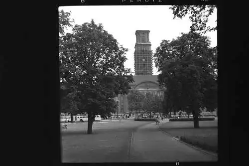 Vintage Negativ Foto Spandau Strassenszene Busse  Deutschland  '60s