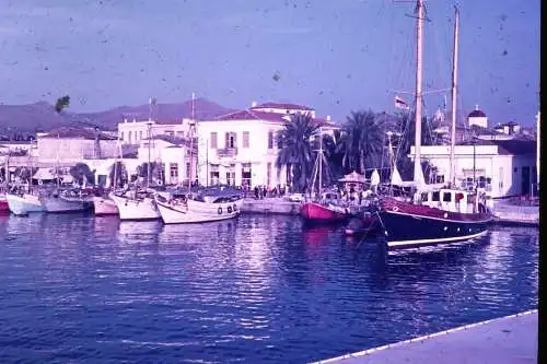 Vintage Dia Film Slide 35mm Port, Hafen Greece 1961  B4/L41