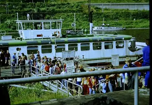 Orig 35mm DIA Slide Schiff  Bad Schandau I. '70s B12/8