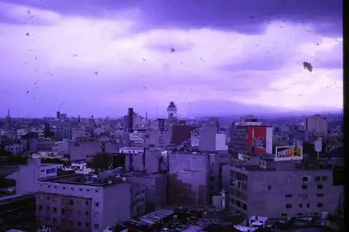 Vintage Dia Film Slide 35mm Mexico City Overview  Mexico '60s B4/L74