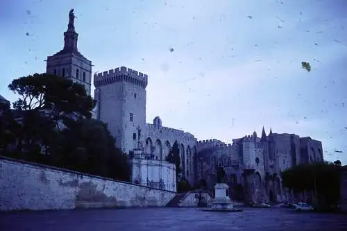 Vintage Dia Film Slide 35mm Avignon Popes Palace  France  '60s B4/L84