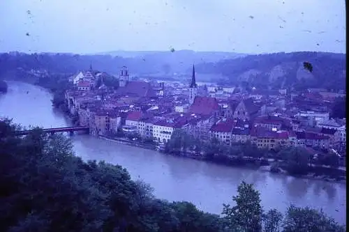 Vintage Dia Film Slide 35mm View of Wasserburg am Inn '60s B5/L3