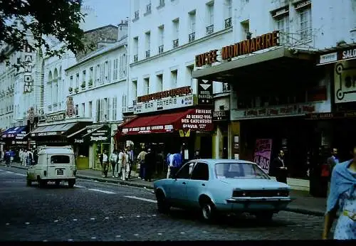 Orig 35mm DIA Slide  Paris Streetscene  Hotel Montmartre France   1981 B12/72