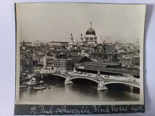 Vintage Foto  London  St. Paul Cathedral  England c1940