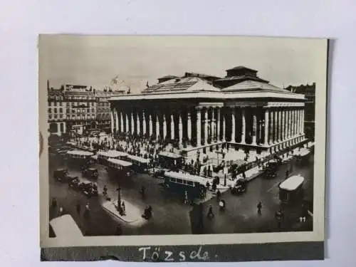 Vintage Foto 1930's  Merveilles France La Bourse c1938