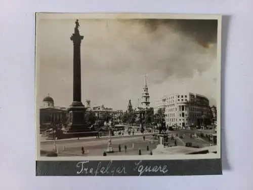 Vintage Foto London Trafalgar Square  c1938