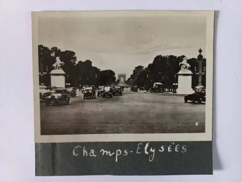 Vintage Foto Paris Champs Elysée   c1938