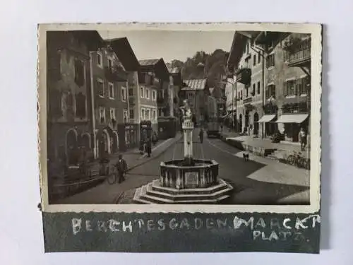 Vintage Foto Berchtesgaden Marktplatz Deutschland  c1940