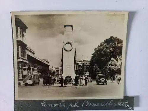 Vintage Foto London The Cenotaph Old bus, oldtimer   c1938