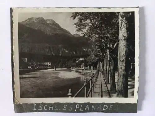 Vintage Foto Ischl Esplanade Austria Österreich Panorama c1940