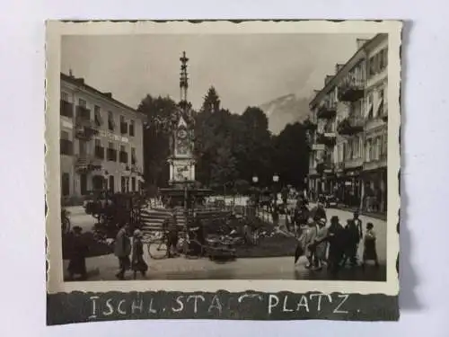 Vintage Foto Ischl Stadtplatz Austria Österreich c1940