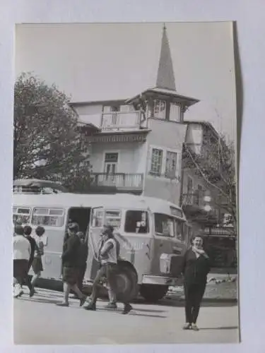 Vintage Foto MÁVAUT Bus 2 Fotos  in  Ungarn 6,5cm x 9,5 cm beide