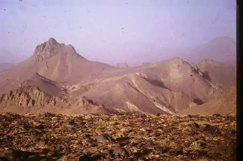 Vintage Dia Slide 35mm Algeria Hoggar Mountains  1960/70s