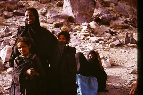 Vintage Dia Slide 35mm Algeria  Woman  in Hoggar Mountains  70s