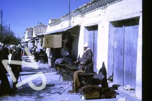 Vintage Dia Slide 35mm Algeria Street Life  Men sew in the street 60/70s