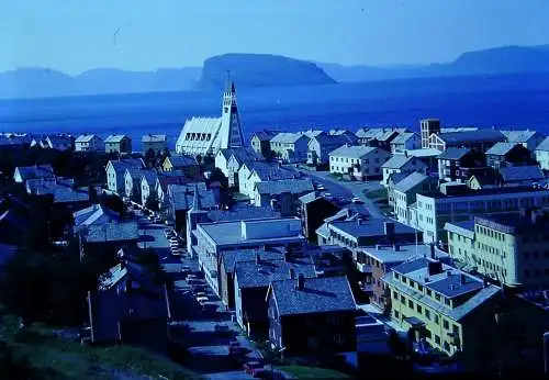 Vintage Dia Film Slide 35mm  Hammerfest Church, Norway '70s  B9/L2