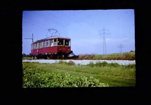 Vintage Dia Film Slide Mini Dia Elektrotriebwagen in der DDR   '60s  B9/L8