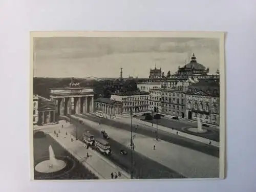 Vintage Foto Berlin Blick vom Adlon auf den Pariser Platz, Tiergarten, Reichstag