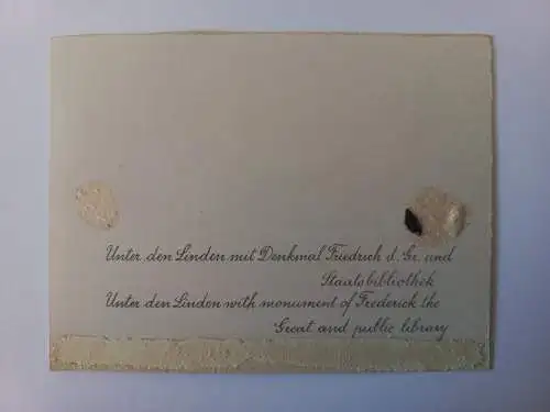 Vintage Foto Berlin Unter den Linden