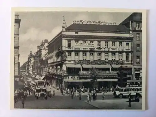 Vintage Foto Berlin Unter den Linden Ecke Friedrichstrasse