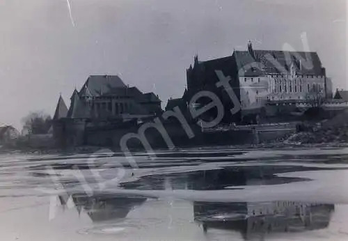 Vintage Negativ Foto BW Malbork (Marienburg) Castle Poland 1950s  B10/15