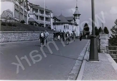 Vintage BW Negativ Foto Hotel Kempinski High Tatras Slovakia 1950s  B10/23