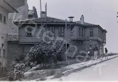 Vintage BW Negativ Foto Nesebar - Bulgaria  1950s  B10/25