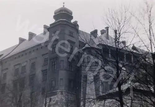 Vintage Negativ Foto BW Wawel Castle  Poland 1950s  B10/