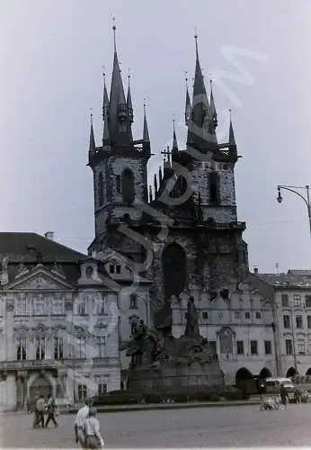 Vintage Negativ Foto  Týn Kirche Church Prag Czech Republic 1950s  B10/35