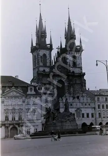 Vintage Negativ Foto  Týn Kirche Church Prag Czech Republic 1950s  B10/36