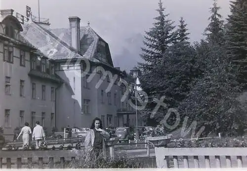 Vintage BW Negativ Foto Grand Hotel High Tatras Slovakia 1960s  B10/41