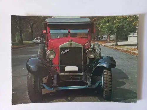 AK Magotax  1928, Red Taxi, Taxiwagen Rottaxi  c1970