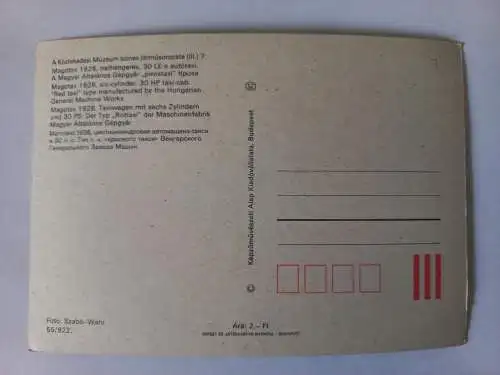 AK Magotax  1928, Red Taxi, Taxiwagen Rottaxi  c1970