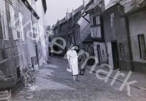 Vintage Negativ Foto  Zlatá ulička Golden Lane Prag Czech  1950/60s  B10/55