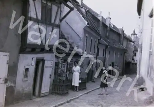 Vintage Negativ Foto  Zlatá ulička Golden Lane Prag Czech  1950/60s  B10/69