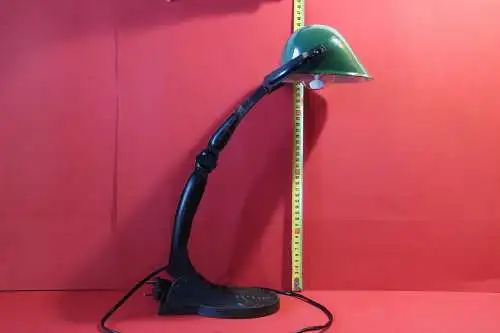 Antike Banker Lampe Vintage Büro Anwalt Schreibtisch Gusseisen Leuchte